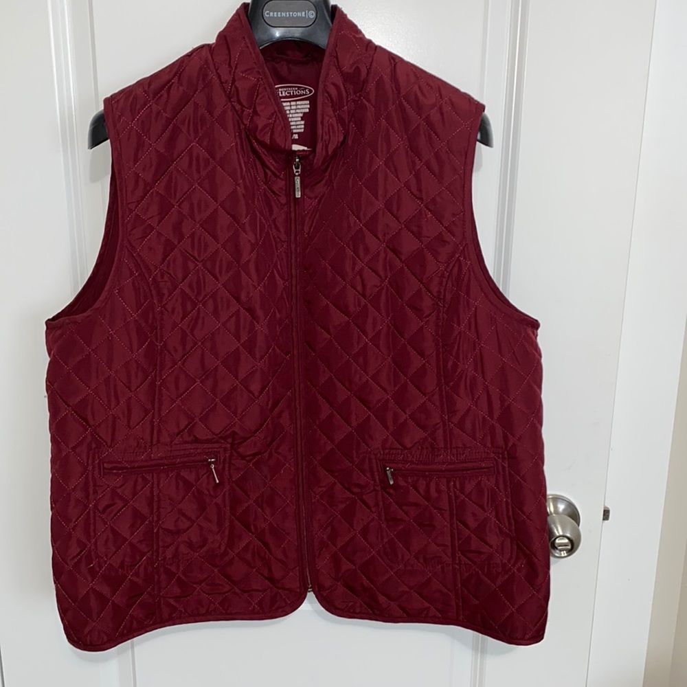 Northern Reflections Red Quilted Vest